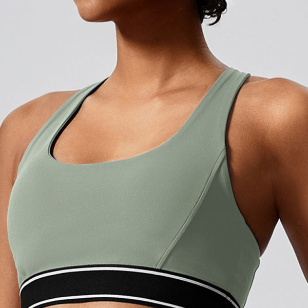 SculptFit Elastic Yoga Vest with Built-In Chest Support