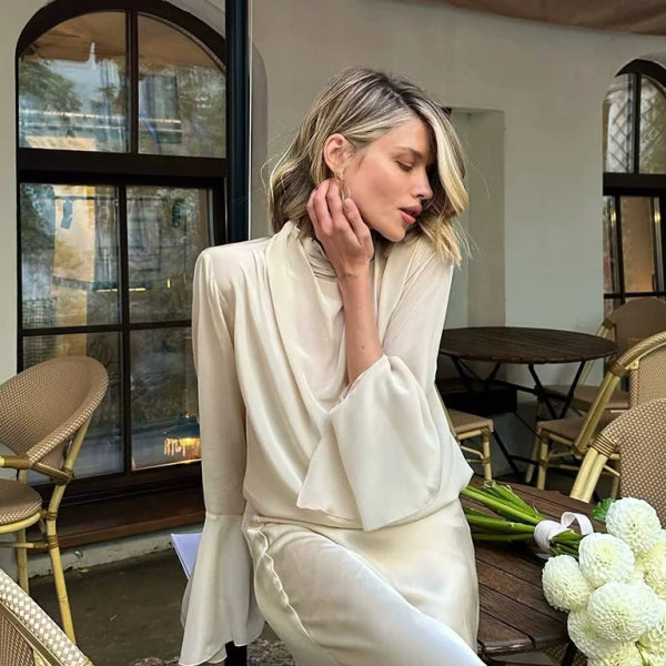 Flowy High Waist Maxi Skirt – Chic & Comfy for Spring Summer