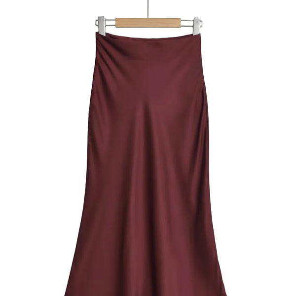 Flowy High Waist Maxi Skirt – Chic & Comfy for Spring Summer