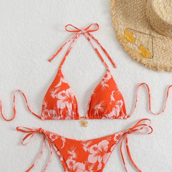 πΈ Floral Halterneck Bikini β Sexy, Trendy & Perfect for Summer πΈ