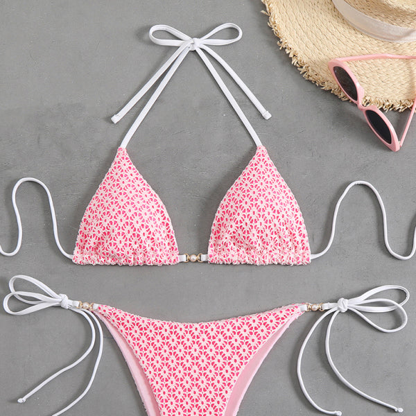 πΈ Floral Bikini Set β Sexy High Stretch Swimwear for Summer πΈ