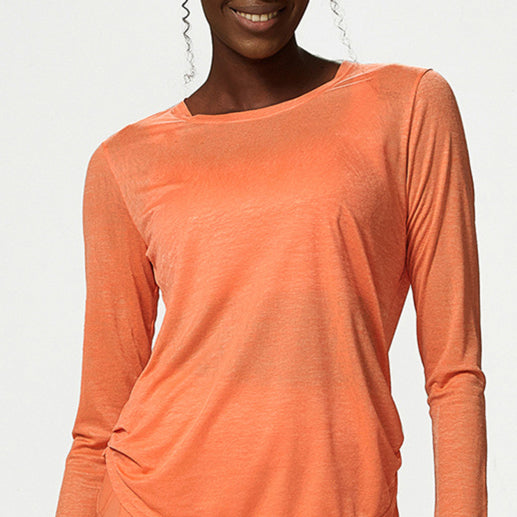π₯ Women's Quick-Dry Long Sleeve Yoga Top β Breathable, Chic & Comfy Activewear π₯