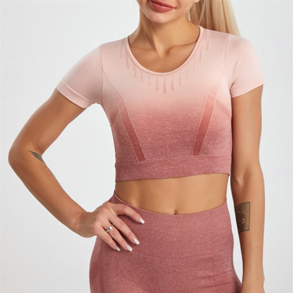 π§ββοΈ Seamless Ombre Yoga Set β Trendy, Comfy & Sculpting Two-Piece π€
