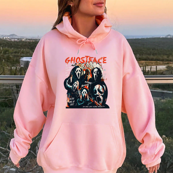 π€ Sleeveless Ghost Print Hoodie β Trendy & Comfy for Spooky Vibes π»