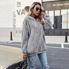 Zip-Detail Pullover Hoodie, view 3
