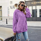 Zip-Detail Pullover Hoodie by Nue Haven