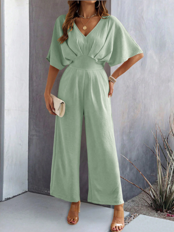 Chic & Effortless Wide-Leg Jumpsuit – Casual, Stylish & Perfect for Spring