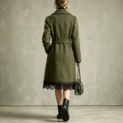 Tie-Waist Notch-Collar Coat, view 2
