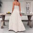 Polka Dot Strapless Maxi Dress, view 2