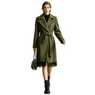 Tie-Waist Notch-Collar Coat, view 5