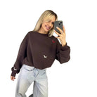 Puppy Print Crewneck Sweatshirt, view 5