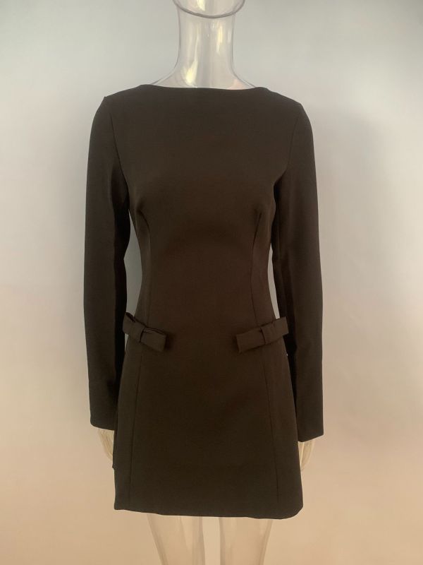 Elegant Waist Bow Dress – Perfect for Christmas & Valentine's Day