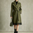Tie-Waist Notch-Collar Coat by Nue Haven