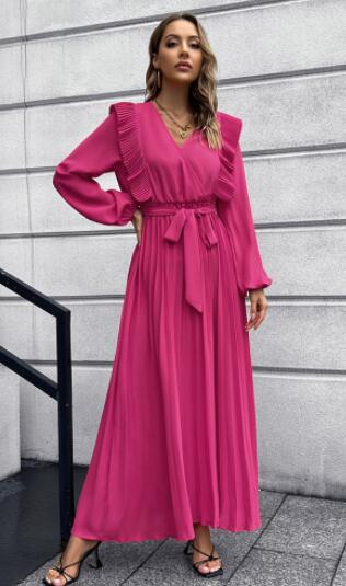 Chic V-Neck Knit Dress – Flattering, Elegant & Perfect for Any Occasion
