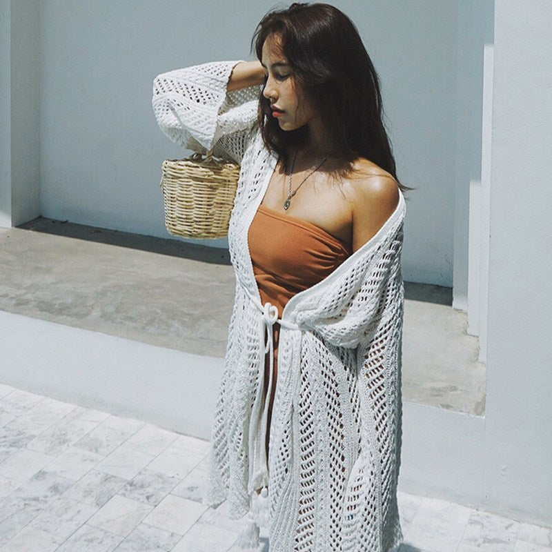 ✨ Sexy Cutout Bikini Cover Up Sun Shirt – Beachwear Must-Have 🌊☀️