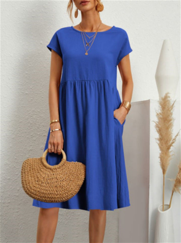 Chic A-Line Cotton Dress – Comfy, Stylish & Perfect for Any Occasion