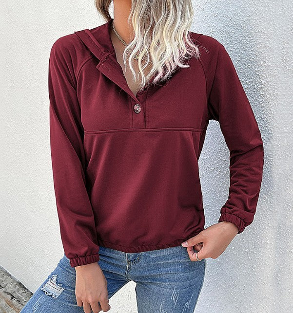 Cozy Casual Hooded Sweatshirt for Women – Fall Winter Must-Have