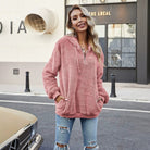Zip-Detail Pullover Hoodie, view 4
