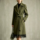 Tie-Waist Notch-Collar Coat, view 4