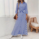 Long-Sleeve A-Line Maxi Dress by Nue Haven