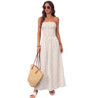 Polka Dot Strapless Maxi Dress, view 5