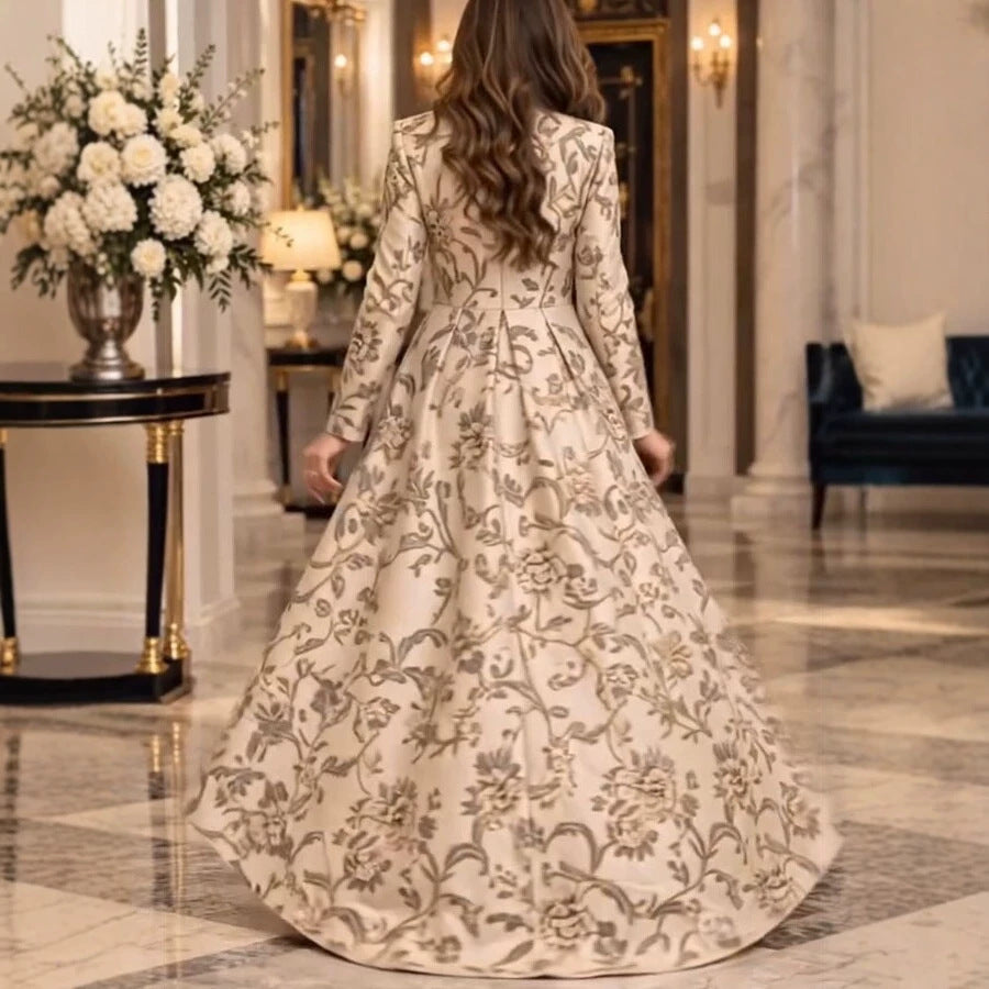 Printed Jacket and Wide-Leg Pants Set, view 4