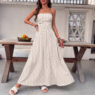Polka Dot Strapless Maxi Dress by Nue Haven