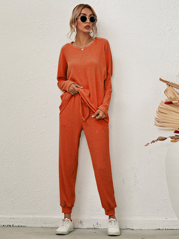 Cozy Chic Women's Long-Sleeve Loungewear Pajama Set for Ultimate Comfort