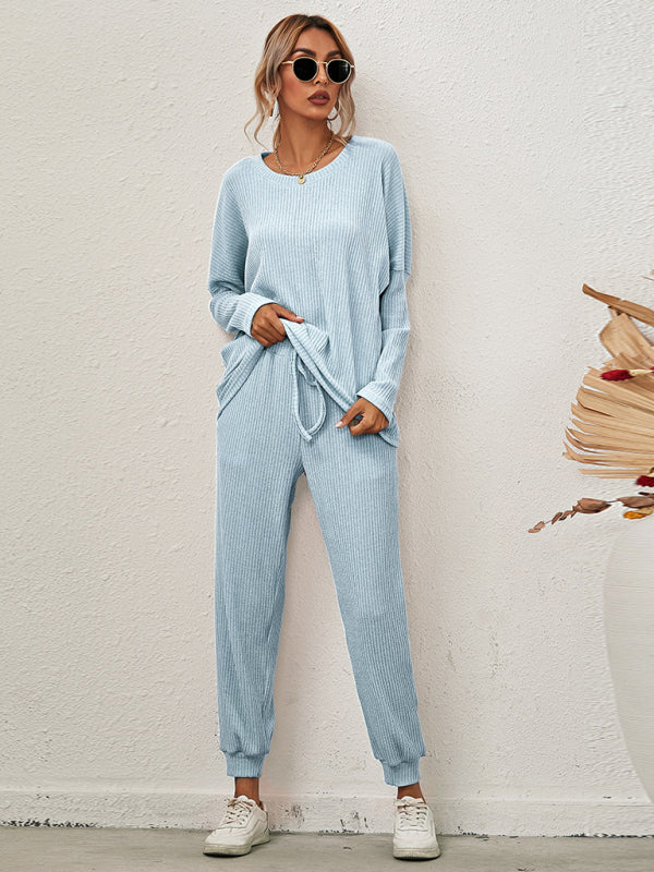 Cozy Chic Women's Long-Sleeve Loungewear Pajama Set for Ultimate Comfort