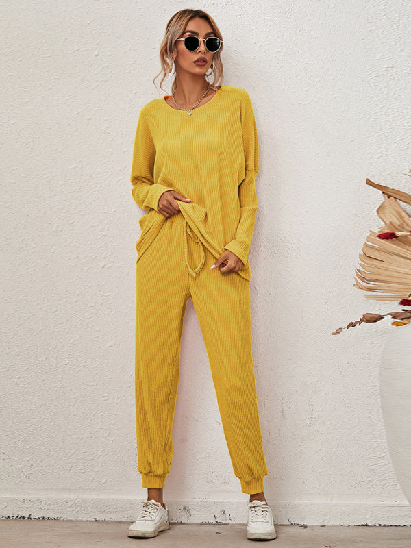 Cozy Chic Women's Long-Sleeve Loungewear Pajama Set for Ultimate Comfort