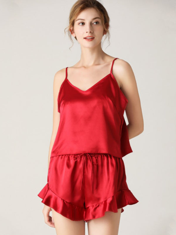 Cozy & Chic V-Neck Pajama Set – Soft, Stylish & Perfect for Lounging