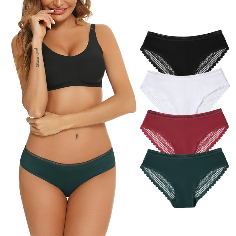 ✨ Soft Lace Hipster Panties – Comfy Low Rise Briefs for Everyday Elegance ✨