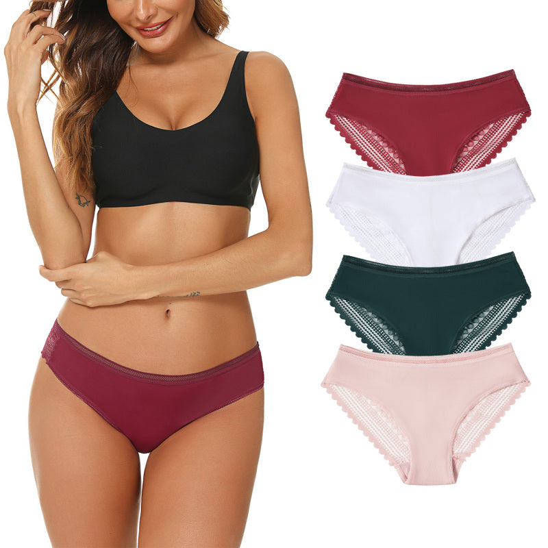 ✨ Soft Lace Hipster Panties – Comfy Low Rise Briefs for Everyday Elegance ✨