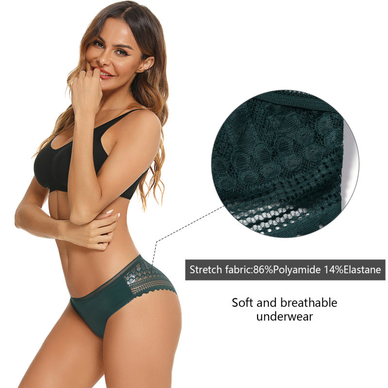✨ Soft Lace Hipster Panties – Comfy Low Rise Briefs for Everyday Elegance ✨