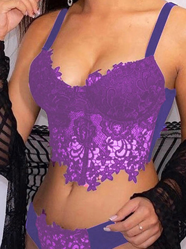 stylish Lace intimates Set – Spaghetti Strap Bra & underwear for a Sultry Look