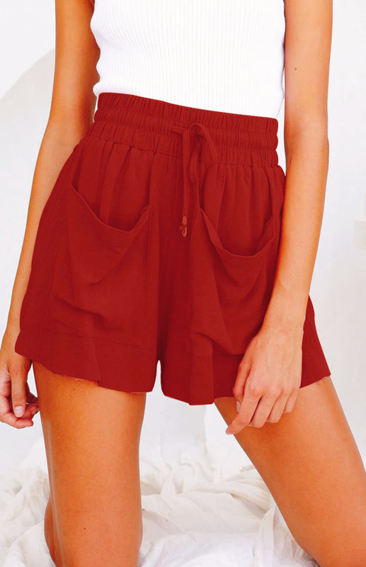 Comfy Chic High-Waist Linen Shorts – Lightweight, Breathable, & Stylish for Summer