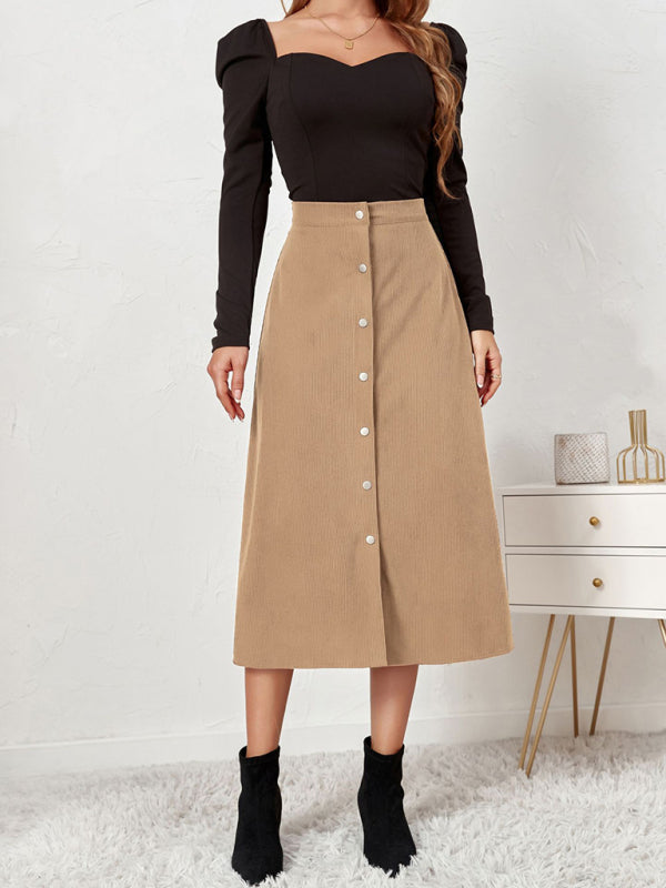 High Waisted Corduroy Skirt – Chic, Stylish, & Perfect for Any Season