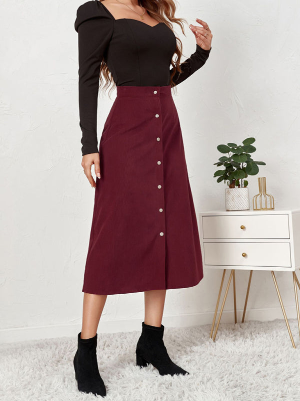 High Waisted Corduroy Skirt – Chic, Stylish, & Perfect for Any Season