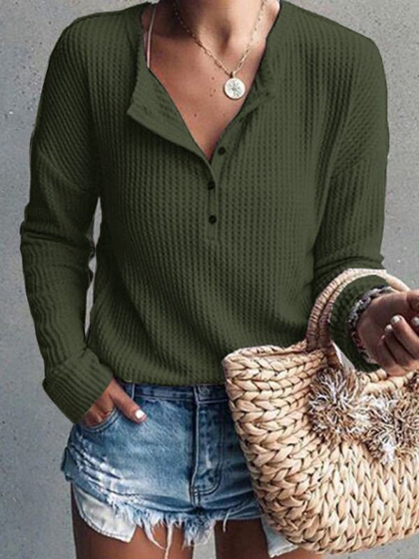 Chic & Stylish Round Neck Long Sleeve Top – Perfect for Any Season