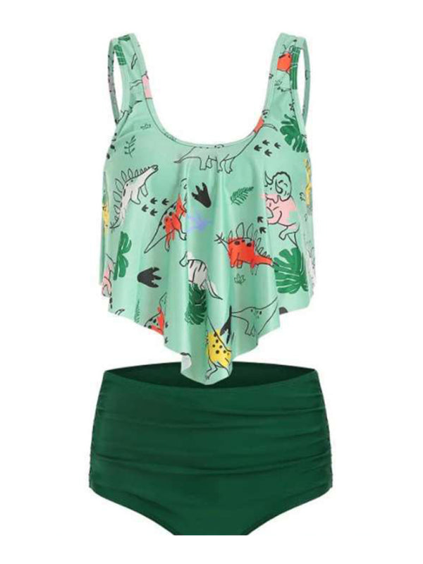 High Waist Ruffle Bikini stylish Floral Swimsuit – Trendy & Flattering Fit