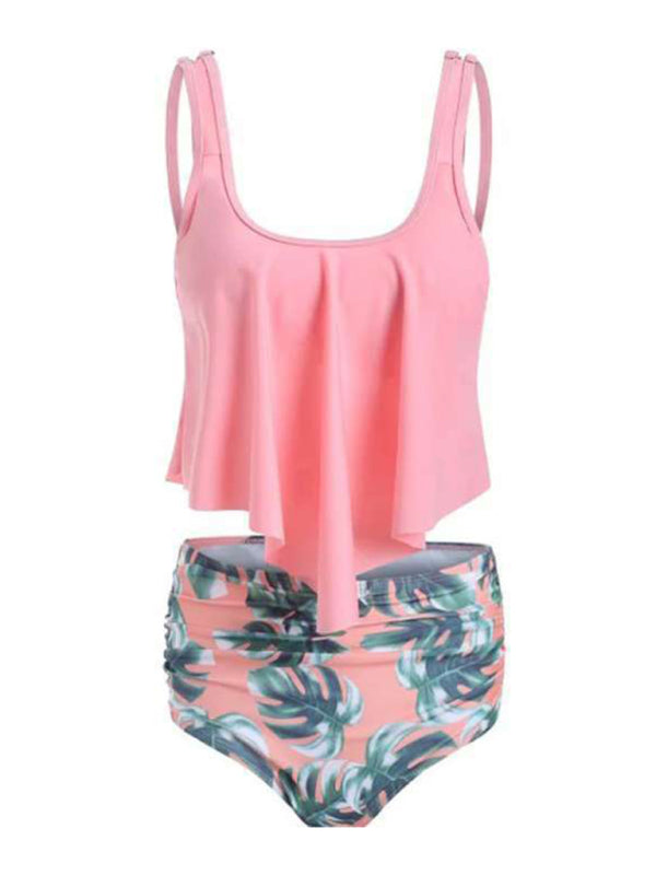 High Waist Ruffle Bikini stylish Floral Swimsuit – Trendy & Flattering Fit