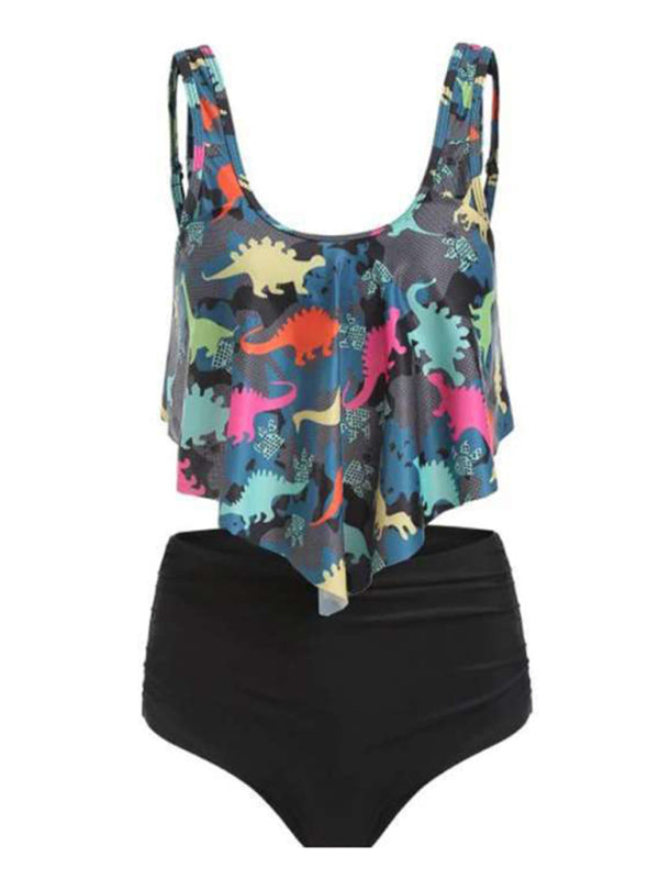 High Waist Ruffle Bikini stylish Floral Swimsuit – Trendy & Flattering Fit
