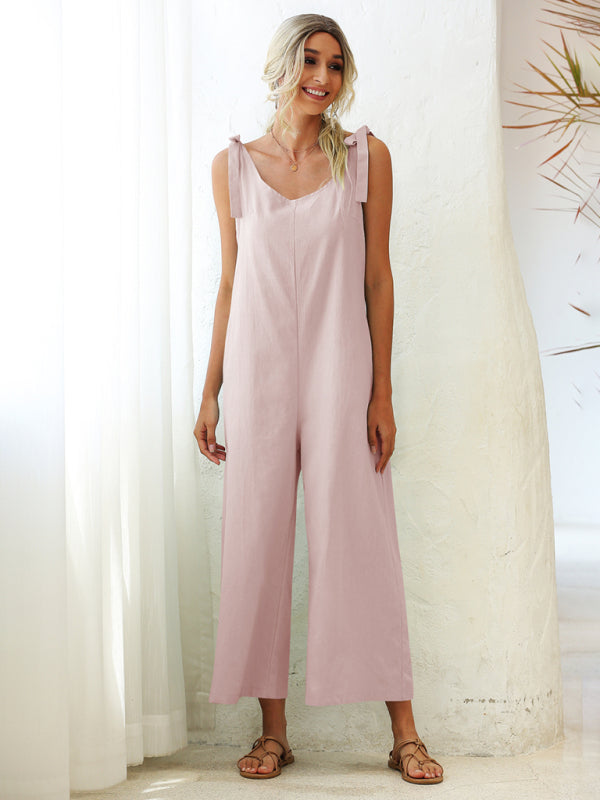 Comfy & Chic Woven Strap Overalls – Casual Loose Fit for Everyday Vibes