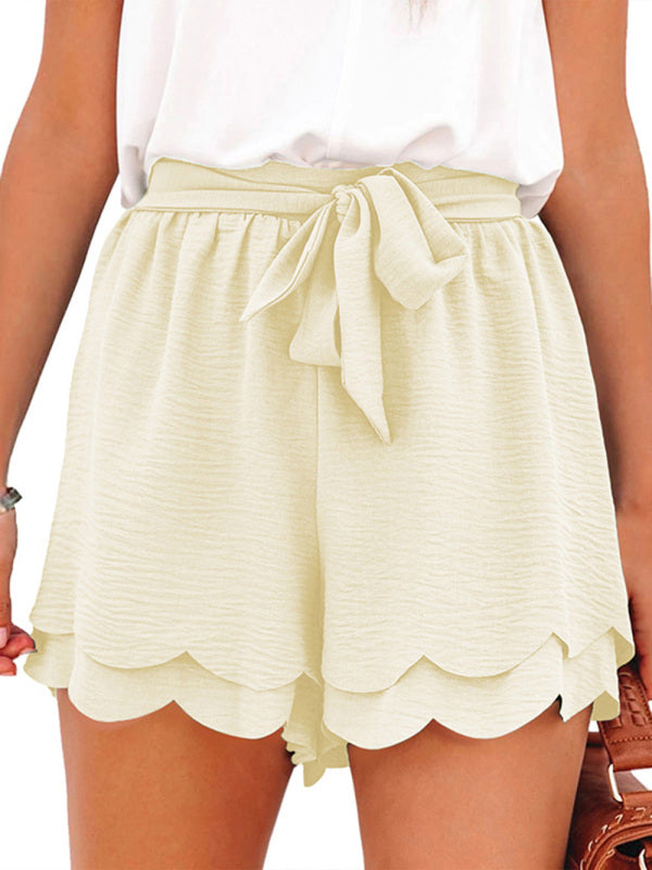 Chic High-Waist Petal Shorts with Belt – Stylish & Comfy for Summer