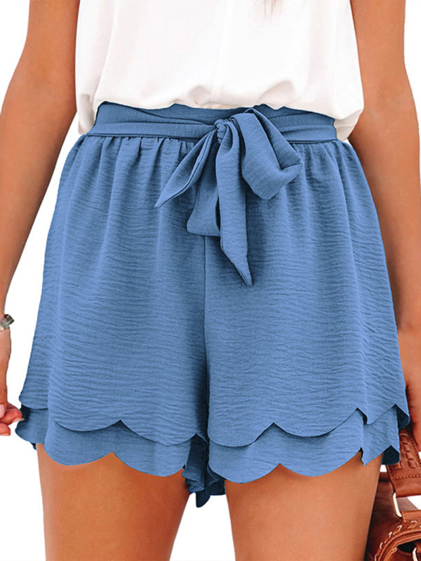 Chic High-Waist Petal Shorts with Belt – Stylish & Comfy for Summer