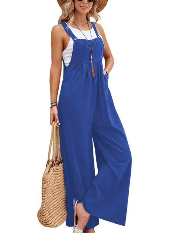 Cozy & Chic Women's Solid Casual Overalls – Perfect for Any Outfit