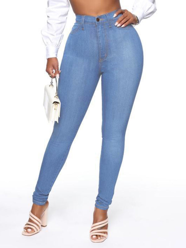 🖤 Sleek & Stretchy High-Waist Denim Pencil Pants – Chic, Comfy & Perfect for Every Outfit! 🔥