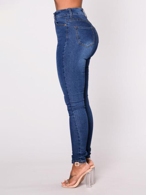 🖤 Sleek & Stretchy High-Waist Denim Pencil Pants – Chic, Comfy & Perfect for Every Outfit! 🔥