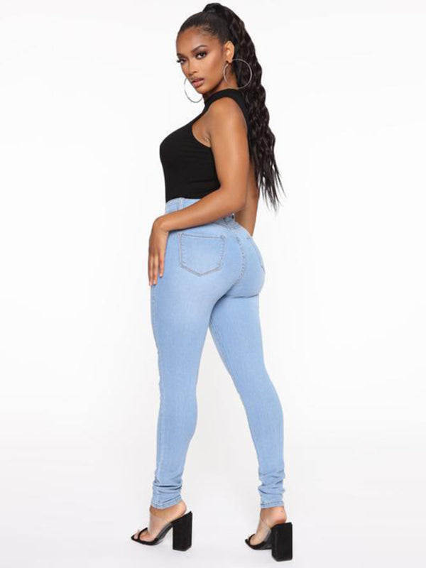 🖤 Sleek & Stretchy High-Waist Denim Pencil Pants – Chic, Comfy & Perfect for Every Outfit! 🔥