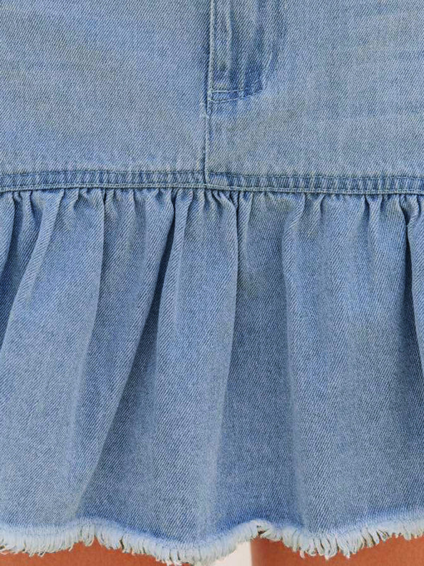 ✨ Trendy Washed Denim Pleated Skirt for Women – Chic, Flowy & Stylish Must-Have ✨